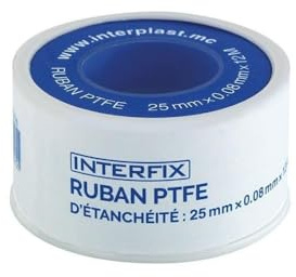 Interplast - Ruban PTFE d'étanchéité Interfix 25mm