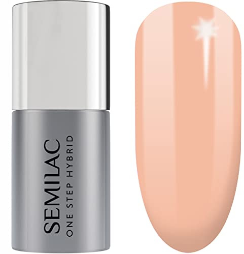 S450 Semilac One Step Hybrid Nagellack 3in1 Inner Warmth Peach 5 ml Innovative UV LED Colour Nail Polish