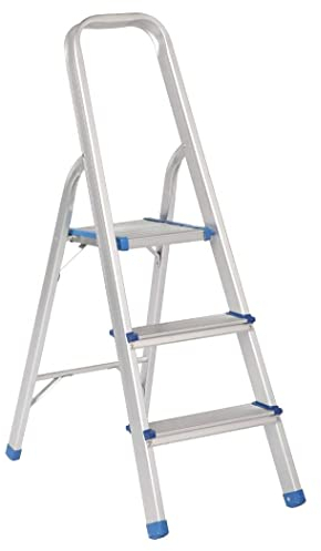 TREPPE Scala in alluminio pieghevole a forbice leggera a 3 gradini