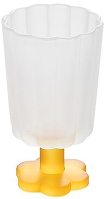 BEIJIALY Coppe in Vetro per Gelato, Bicchiere da Vino Colorato, Bicchieri per Gelato, Ciotole per Dessert con Piedi per Frappè, Bicchieri da Cocktail Multicolori, Bicchieri da(Anatra Gialla)