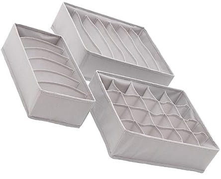 BUGUUYO 1satz Unterwäsche-organizer Boxen Multifunktionale Aufbewahrung Für Socken Unterhosen Und Bhs Graue Stoffbox Für Schublade Kleiderschrank Und Bett Langlebiges Nicht Gewebtes
