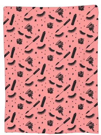 lash Coperta in pile di flanella con stelle, per adulti e bambini, morbida coperta in peluche, comoda e leggera, per tutte le stagioni, per letto e divano, da viaggio, 152,4 x 127 cm