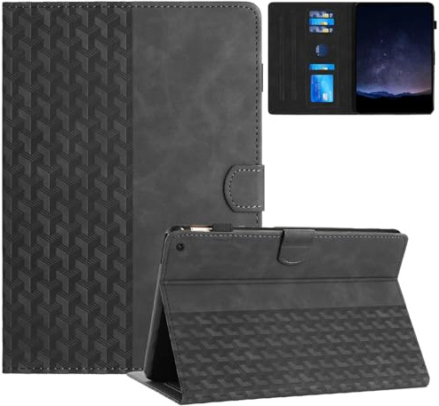Hülle für Google Pixel Tablet 2023 11 Zoll Premium PU Leder Tablet Schutzhülle Magnetisch Folio Case mit Standfunktion, Auto Wachen/Schlafen und Kartenschlitz, Schwarz