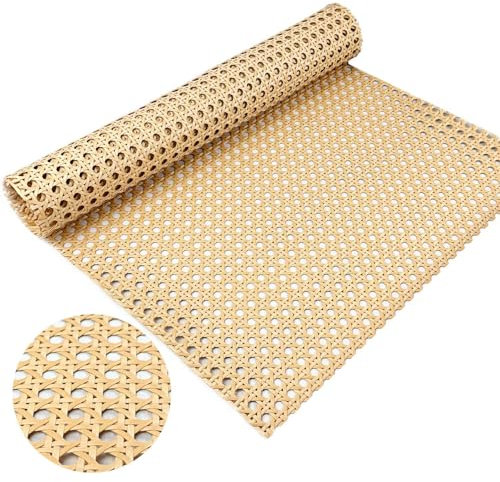 Ratan Rollo Mimbre, 40 x 100 cm, Rejilla Mimbre para sillas, Muebles de Ratan Natural por Metros, Mimbre Rollo para decoración, Bricolaje, Resistente a la Humedad, Impermeable, Hecho a Mano