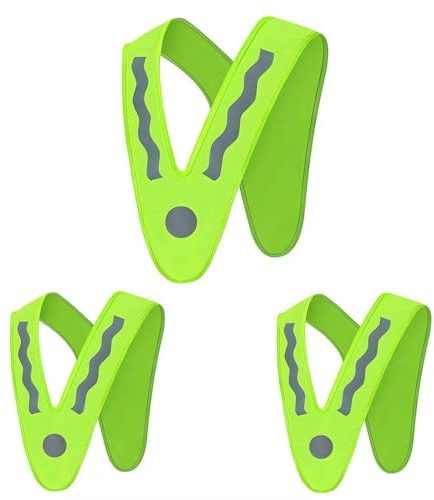 SLJYM 1/2/3/5 Pezzi Gilet di Sicurezza Riflettente per Bambini visibile di Notte Gilet di Sicurezza Protettivo per Spalle Lucido Resistente all'Usura per Bambini