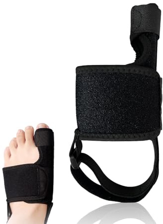 RYHHH Hallux Valgus Corrector | med Hälband | Justerbar Hallux Valgus-Korrigering för Dag/Nattstöd | Korrigera Avböjning av Stor Tå | för Kvinnor och Män, en Storlek | Vänster Fot 1 st