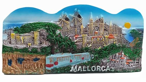 Mallorca Spanien 3D Kühlschrankmagnet Reise Souvenir Geschenkkollektion Haus & Küche Dekoration Whiteboard Magnetaufkleber Mallorca Kühlschrankmagnet