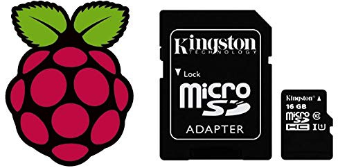 Scheda Micro SD da 32 GB classe 10 ad alta velocità precaricata con l'ultima Raspbian per Raspberry Pi 4, 3B+, 3 e 2 (scheda Micro SD da 32 GB)