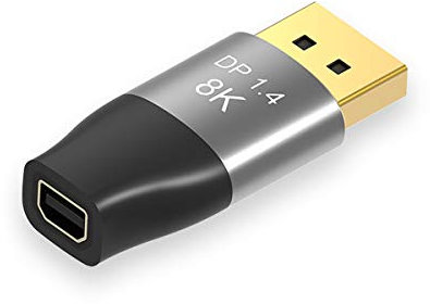 chenyang Adattatore da Mini DisplayPort a DisplayPort (Mini DP a DP), convertitore da DisplayPort a Mini DisplayPort per PC, laptop, TV monitor