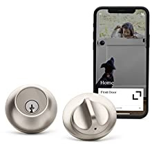 Level Lock, Keyless Entry, Smartphone Access, Bluetooth Enabled, Works with Alexa, Ring and Apple HomeKit - Satin Nickel