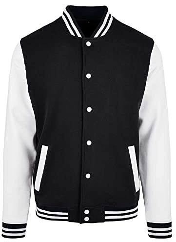 Build Your Brand Giacca da Uomo, Nero/Bianco, XXL