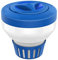Housolution Dispensador de Cloro Flotante de 8.0, Gran Capacidad para Tabletas de Cloro de 3.0, Flotador de Tableta de Liberación Ajustable para SPA de Piscina Interior y Exterior, Azul y Blanco