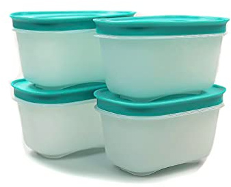 Tupperware Gefrier Behälter 170 ml weiß Minze (4) EIS-Kristall Dose Eiskristall Gefrier-Behälter 38239