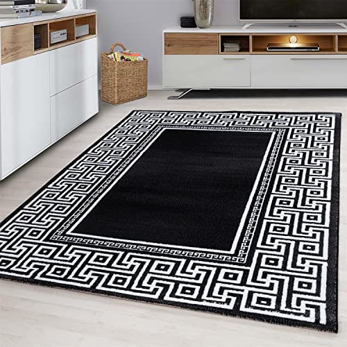 Giantore Flachflorteppich Ornamente Wohnzimmer Schlafzimmer Kurzflorteppich