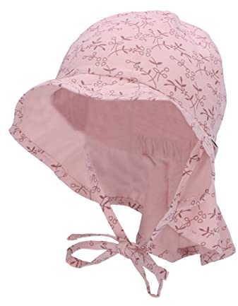 Sterntaler Baby Mädchen Hut Baby Sonnenhut Zweige - Baby Hut, Kopfbedeckung Baby Sommer, Sommerhut Baby - aus Baumwolle - zartrosa, 45