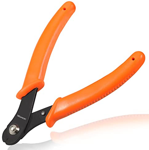 LEONTOOL 5-Inch Memory Wire Cutters for Jewelry Making, Wire Shears | For 0.8mm Wire, Jewelry Memory Wire Cutting Pliers, Jewelry Making Supplies for Bracelet Making Crafting Beading DIY