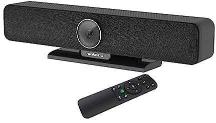 Matosio PumaPro Cámara de videoconferencia 4K, Campo de visión Amplio de 120°, Altavoz y micrófono para conferencias, con Control Remoto, para Salas de reuniones de hasta 20 Personas