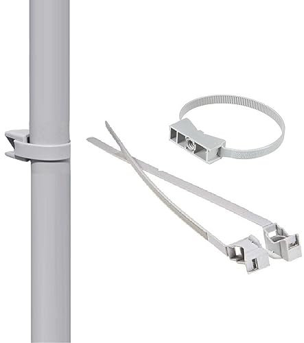 20 FASCETTE per fissaggio tubo rigido o guaina flessibile da Ø 16 a 32 mm fissatubo grigio RAL 7035