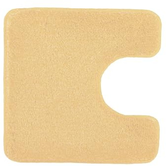 Kleine Wolke WC-Vorleger Relax Mimose 55 x 55 cm mit Ausschnitt | OEKO-TEX zertifiziert, rutschhemmende Unterseite, für Fußbodenheizung, maschinenwaschbar, 100% Polyacryl