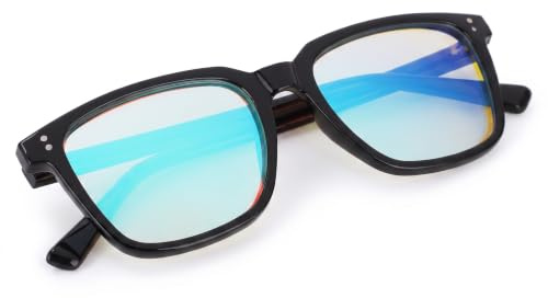 Vvikizy Gafas correctivas para daltónicos gafas daltonismo hombre hoja de resina roja y verde, gafas para daltónicos mejoran el color UV400 TR90 gafas de marco Lunettes de soleil