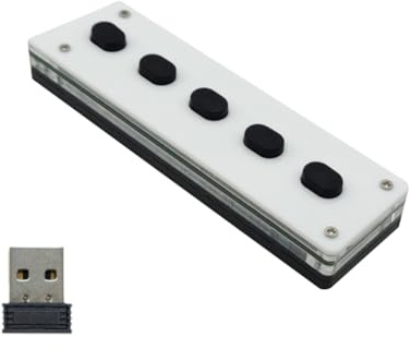 Yindhgdr Tastiera Macro di Programmazione Personalizzata Bluetooth in Silicone Silenzioso, Tastierino Macro A 5, Copia Incolla Tastiera USB, Bluetooth+USB+Wireless Facile da Usare