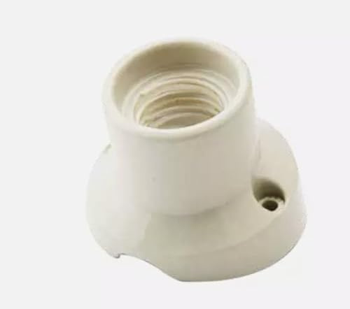 ECI ELETTROFORNITURE Lampenfassung Porzellan E27 gebogene Basis 0068
