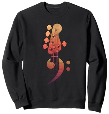 Basso a Cinque Corde Bass Clef per Bassista Felpa