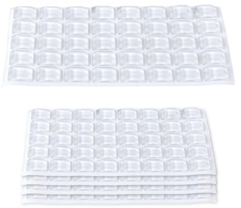 SUPERFINDINGS 5 juegos de 200 calcomanías de teclado trapezoidal, expansor de huecos, protección de uñas, calcomanías transparentes para teclados para protección de escritura para mujeres