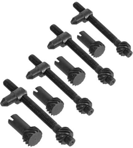 Tornillo Tensor de Cadena de Motosierra 4 Juegos 45cc 52cc 58cc | Acero de Herramienta, Negro, Instalación Rápida, Repuesto para 45cc 52cc 58cc, 4 Juegos