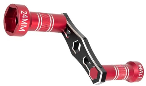 Générique Clé Hexagonale RC Voiture Outil Réparation Métal Combiné Résistant Facile à Transporter Adaptée pour Réparation D'Engins RC Loisirs Atelier, Rouge