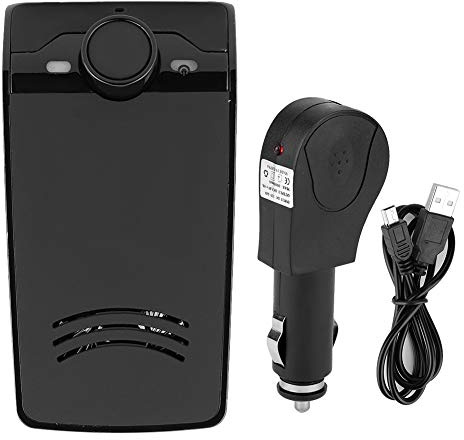 Kit vivavoce vivavoce Bluetooth per auto Clip per visiera parasole Altoparlante integrato Lettore musicale automatico
