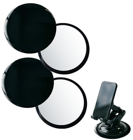 4pcs Disques Adhésifs Haute Adhérence 80 mm pour Tableau de Bord - Support Universel Ventouse Autocollant pour GPS, Dash Cam, Téléphone - Adhésifs Résistants à la Chaleur pour Support de Voiture