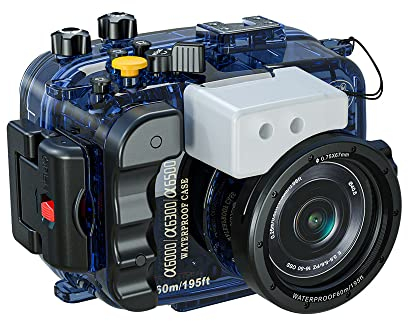 Sea frogs Für Sony a6500/a6300/a6000 195 FT/60 m Unterwasser Kamera Tauchen Wasserdichtes Gehäuse Fall