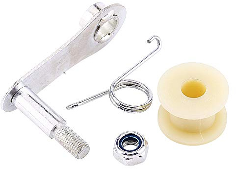 EBTOOLS Ajustador de tensión de cadena, tensor de cadena de plástico de plástico Guía de ajuste de tensión Deslizador de rodillo para Dirt Pit Mini Bike Motocicleta ATV