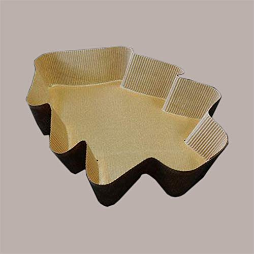 Lucgel Stampo Forma Cottura Carta Forno Usa e Getta a Forma di Albero da 1000 g 312x224H60mm - 10 pezzi -