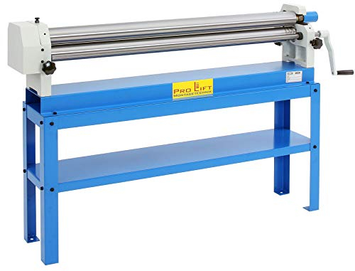 Pro-Lift-Montagetechnik Biegemaschine 3-Walzen mit Unterstelltisch Rundbiegemaschine 1300mm Universal-Biegemaschine Schraubstock Blech Handrohrbieger Rohrbiegemaschine Rollen-Bieger manuell