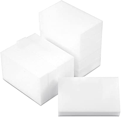 10x Magic Eraser Sponges Set for Mark，Scuffs and Stain Removal-Wall, Kitchen, Bathroom, Floor, Baseboard, All Surface Cleaner-Chemical-Free Melamine Durable White Sponges 10*6*2cm