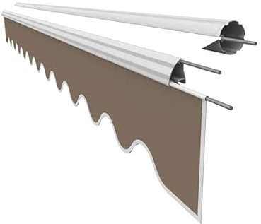 Leudus Markisen Volant Markisenbespannung Sonnenschutz Ersatzstoffe 2.81m*23cm SPD070 Sonnenmarkise fertig genäht