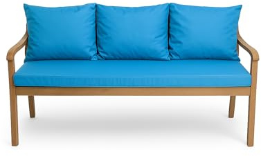 Bankauflage für Gartenbank- Polsterauflage für & Hollywoodschaukel-Gartenschaukel Kissen-hollywoodschaukel Kissen-bankkissen Outdoor (150 x 50 x 50 cm, Blau)