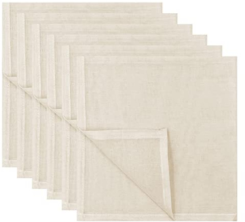 Fousenuk 6 stück Passiertuch, Käsetuch 50x50cm aus Baumwolle Filtertuch zum Abseihen, Mulltuch Dichtegrad 100 Waschbar Seihtuch für, Hausgemachten Käse, Obstsaft, Pudding, Kaffee, Tofu, Backen