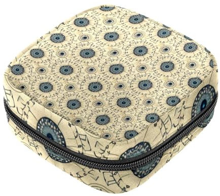 Sacchetto di immagazzinaggio del tovagliolo sanitario,Borsa mestruale,Modello di stile Boho floreale,Borse sanitarie per prodotti femminili