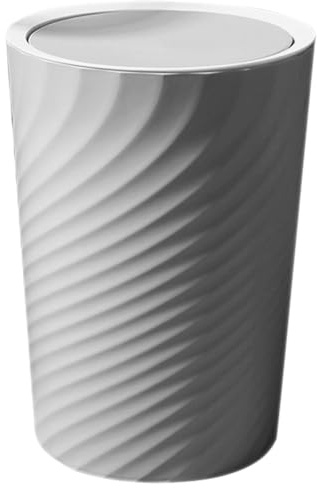 Cabilock Mülleimer Papierkorb Mit Schwingdeckel Kunststoff-Mülleimer Müllbehälter Papierkorb Büro-Organizer Papier für Büro & (12 L)