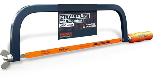 Presch Metallsäge 300mm - Inkl. BI-Metall Sägeblatt für präzise Schneidleistung - 90° Sägeblatt-Rotation für horizontale & vertikale Schnitte - Schneller Blattwechsel durch optimierte Bauweise