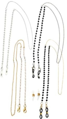 WRITWAA 4stücke Perlen Brillenkette Für Damen Stilvolles Brillenband Aus Hochwertigem Material Für Alltag Und Sport Schützt Ihre Brille Vor Verlust Und Sorgt Für Einen Modischen Look