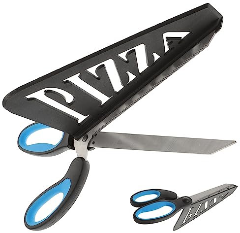 COLLBATH 2pezzi Forbici Da Cucina Acciaio Inossidabile Per Pizza Manico Plastica Utensile Multi-funzionale Per Tagliare Pizze e Alimenti Design Rimovibile Colori Variabili