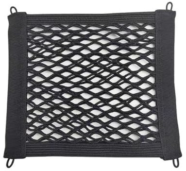 Generisch Rete bagagli per bicicletta, moto, rete per bagagli, rete per biciclette, caschi, moto, in nylon, nera, piccola ciclomotori, con vite e cordoncino elastico