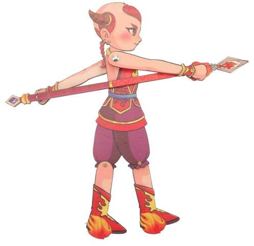 TOYANDONA Handgefertigte Chinesische Schattenpuppe Für Traditionelles Spielzeug Für Kreative Aufführungen Und Edukatives Spielen Hand-Augen-koordination