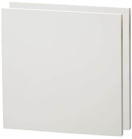 ARTIKUM 2 pannelli per pittura in legno, 60 x 60 cm, bianco innescato, profondità 1,9 cm, MDF con cornice in pino, base in legno, per dipingere, fai da te