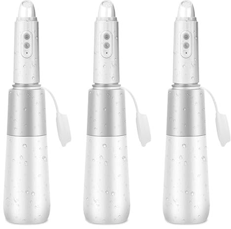 Tuesoa 3X Bidet Portable, Bidet de Voyage, Bidet Portable Rechargeable, Mini Pulvérisateur de Bidet Portable avec Sac de Voyage Blanc