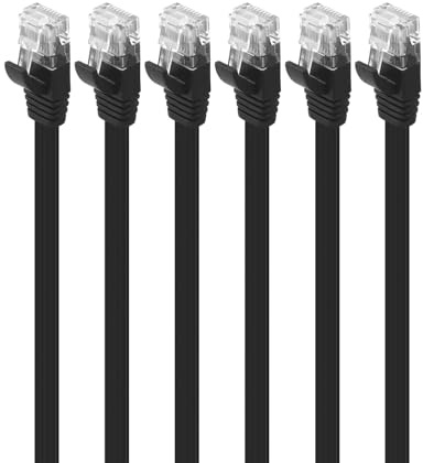 Cat6 Ethernet Cable Matters 1M 6-Pack 10Gbps High Speed and Stability Ethernet Cables Supports Routers Switches Computers, Plug-and-Play Gigabit Ethernet Cable, Suitable for Home Office Game Consoles